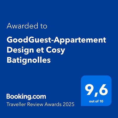 Goodguest-Appartement Design Et Cosy Batignolles 파리 외부 사진